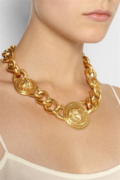 bracelet versace femme or|versace necklace real gold.